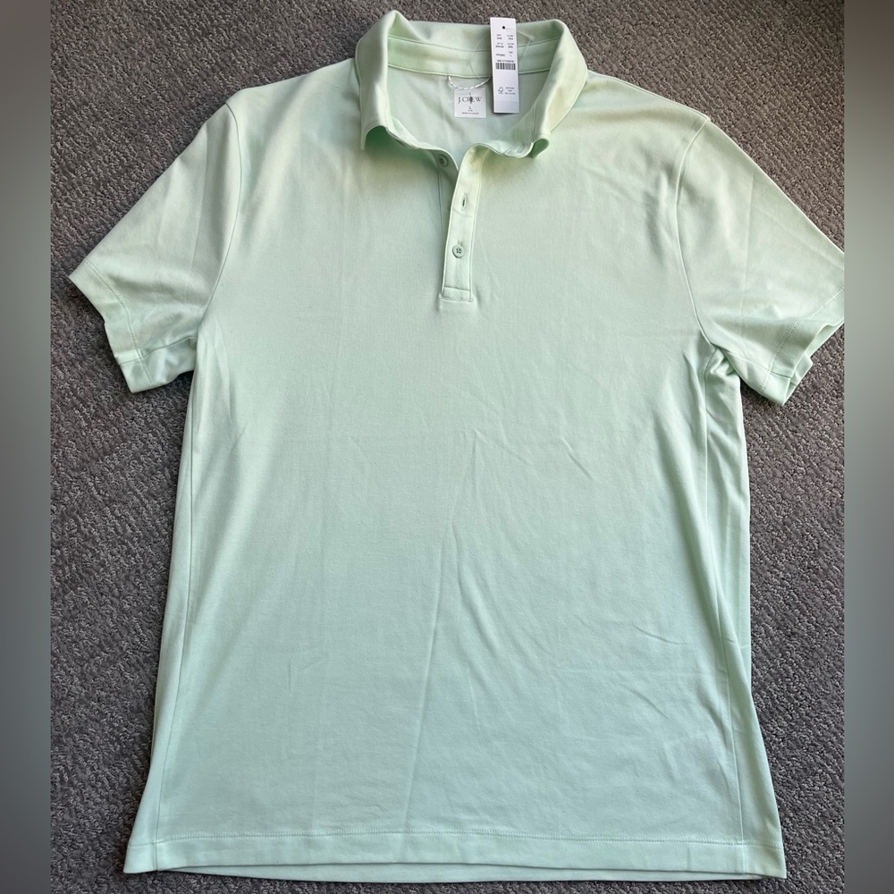 J. Crew Light Lime Green Polo Shirt - Slim fit